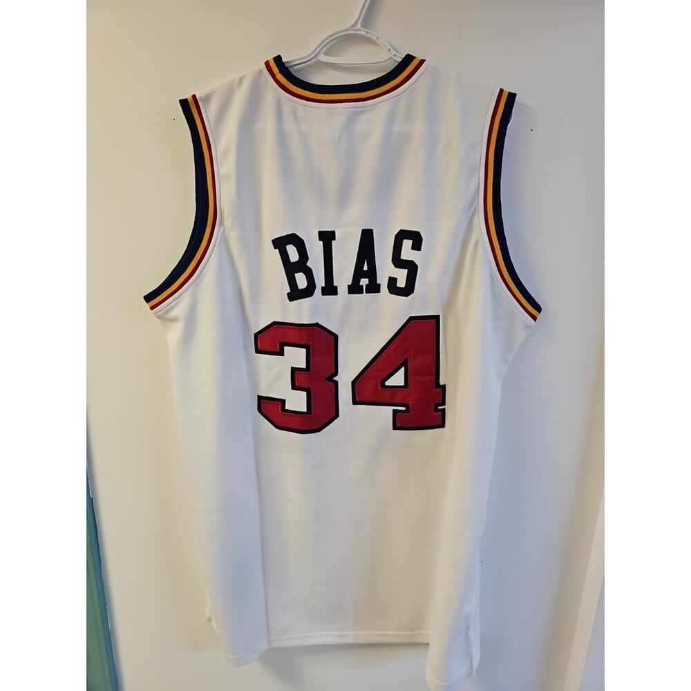 Mitchell & Ness Hardwood Classics 1985-86 Maryland #34 Len Bias Jersey Size 56 - Picture 6 of 9